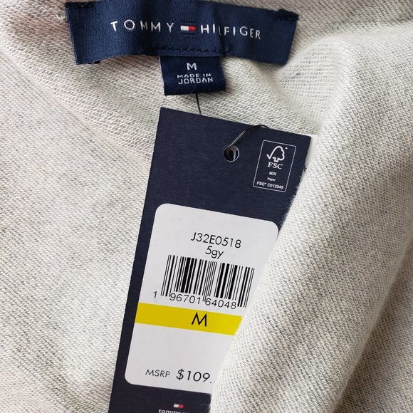 Tommy Hilfiger NEW Women Gray Heather Contrast Trim Open Front Jacket M - Picture 11 of 12